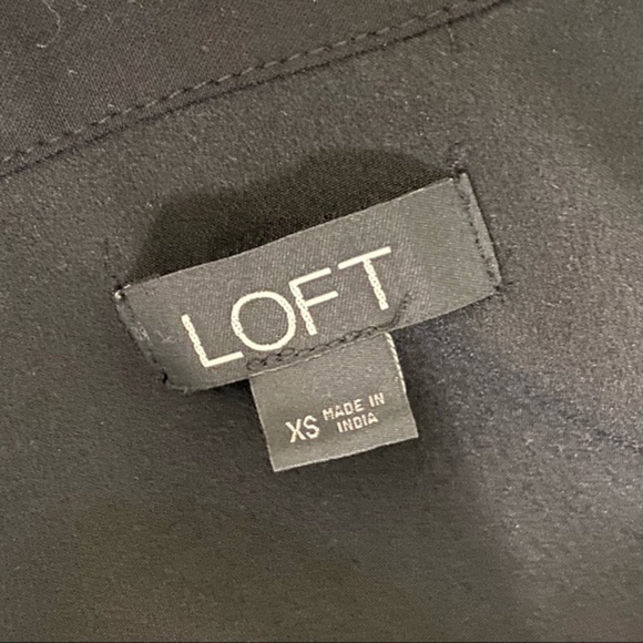 LOFT black embroidered romper - Picture 7 of 7